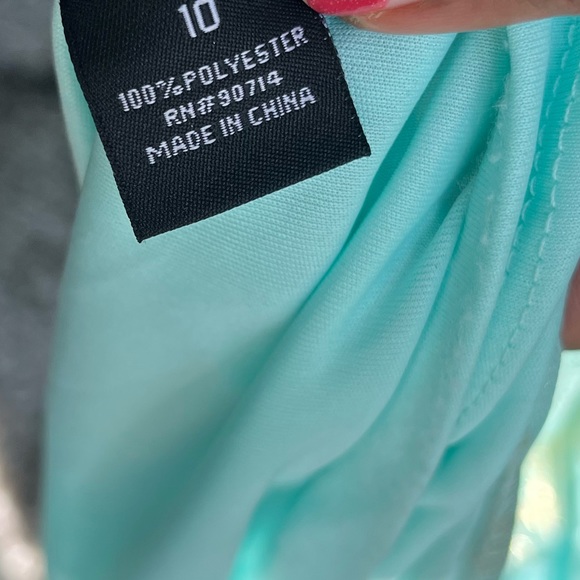 MSK Women's Gold Chain Halter Neck Maxi Woven Pleated Dress - Picture 13 of 15